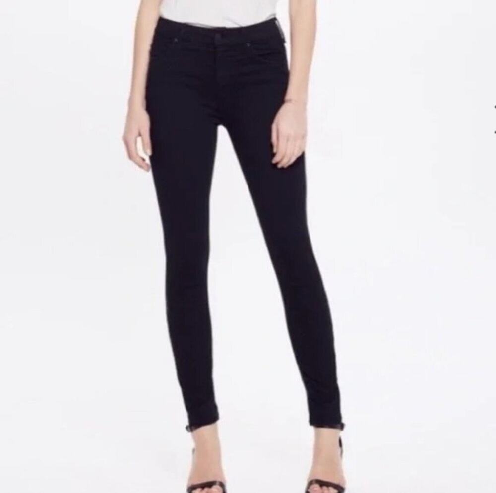 Mother The Looker Prep Touch and Go Black 25